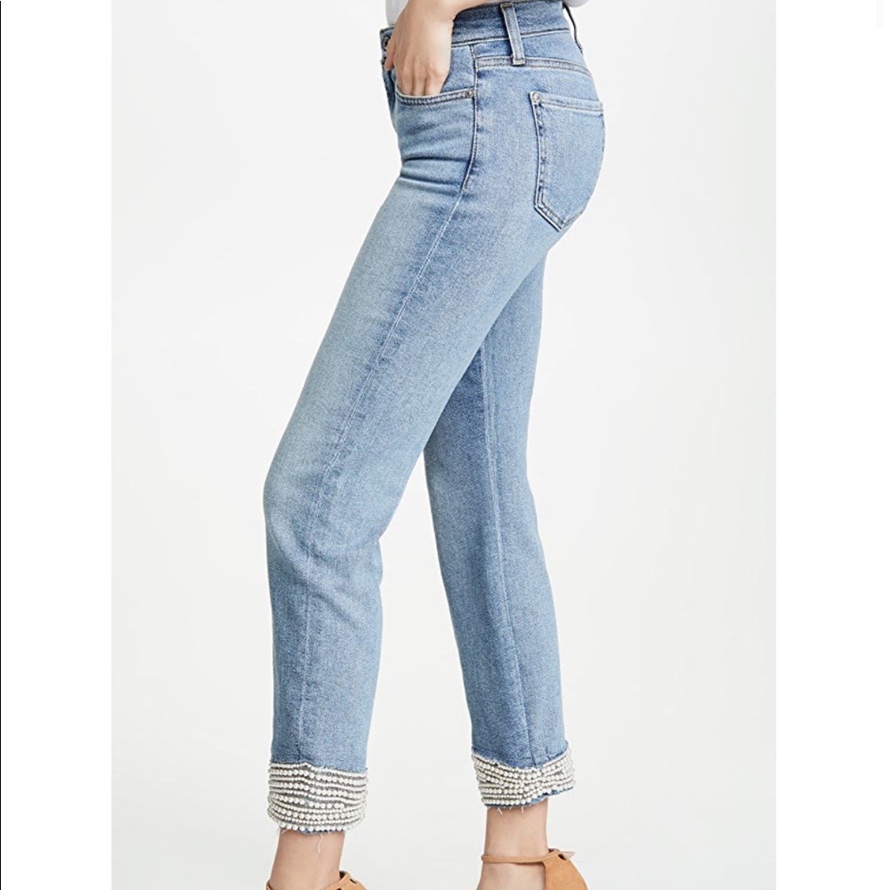7 For All Mankind “imitation pearl jean”